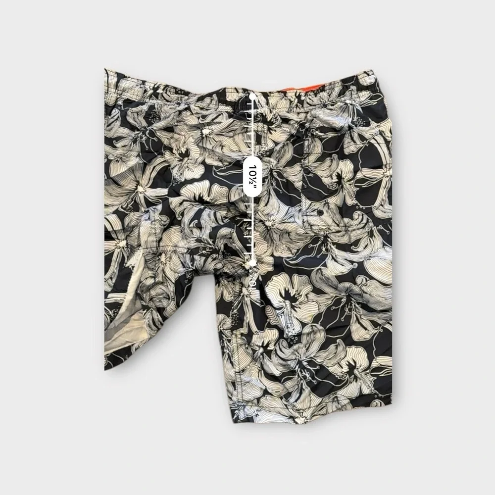 Goodfellow Swim Trunks Mens Large Blue Floral Beach‎ Surfer Casual Never Worn